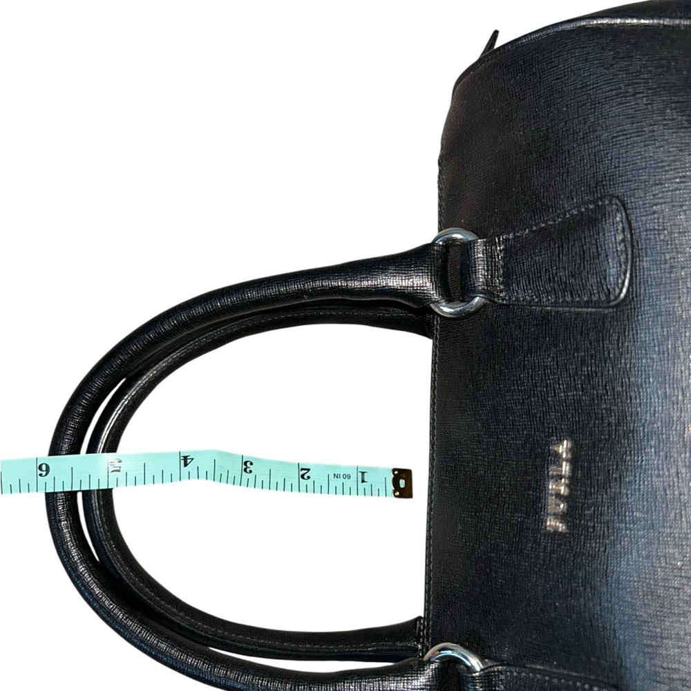 Furla Black Leather Satchel Bag - Picture 7 of 12